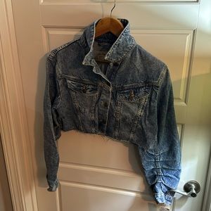 We The Free crop denim jacket